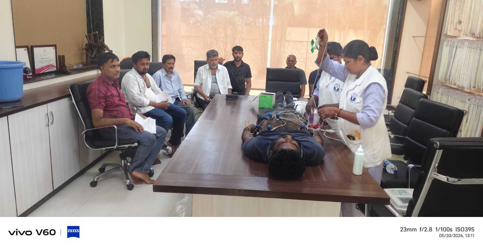 Medical Consultation at BTM's Industrial Worker Health Check-up Camp