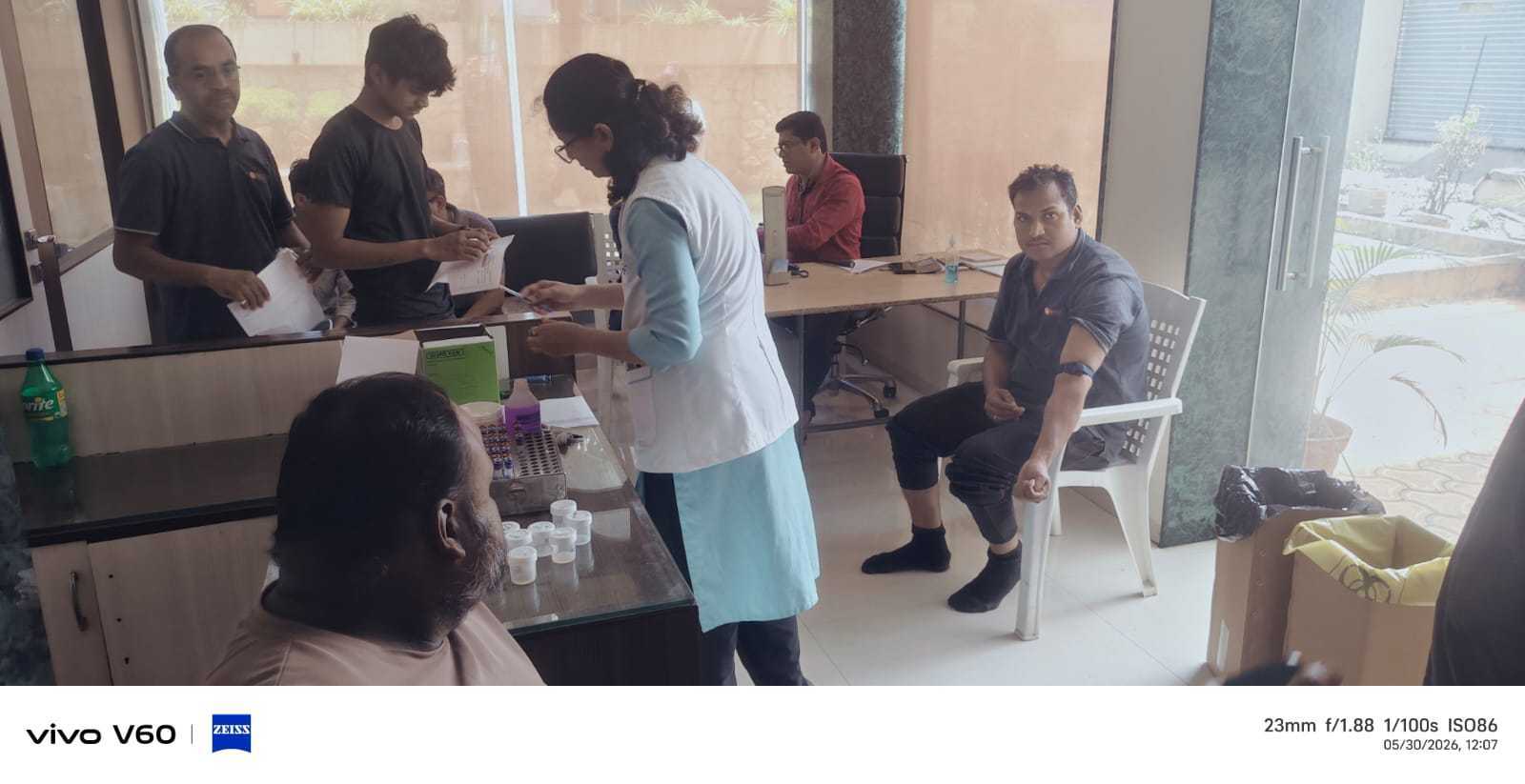 Staff Participation at BTM's Industrial Worker Health Check-up Camp